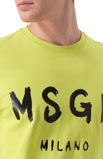 Хлопковая футболка MSGM, арт. 4040MM510/267002, фото 5