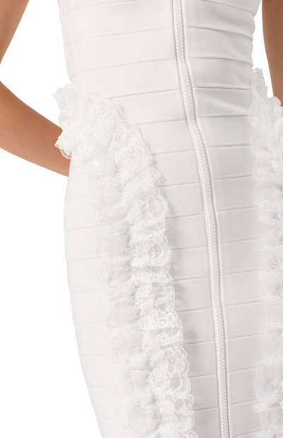 Платье из вискозы SELF-PORTRAIT, арт. SS25-CK-001X-W, фото 5