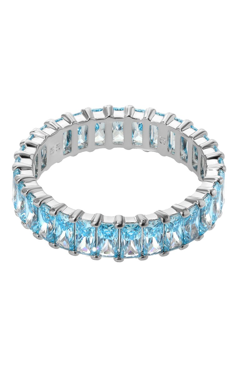 Женское кольцо matrix SWAROVSKI голубого цвета, арт. 5661910 | Фото 1 (Нос: Не проставлено; Региональные ограничения белый список (Axapta Mercury): Не проставлено; Материал: Металл, Кристаллы)