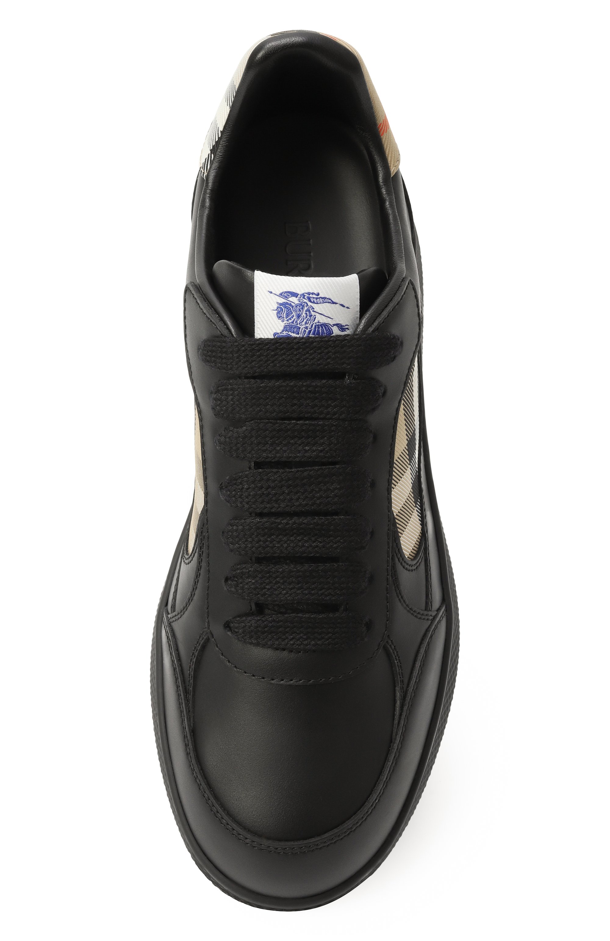 Комбинированные кеды terrace BURBERRY, арт. 8108653, фото 6