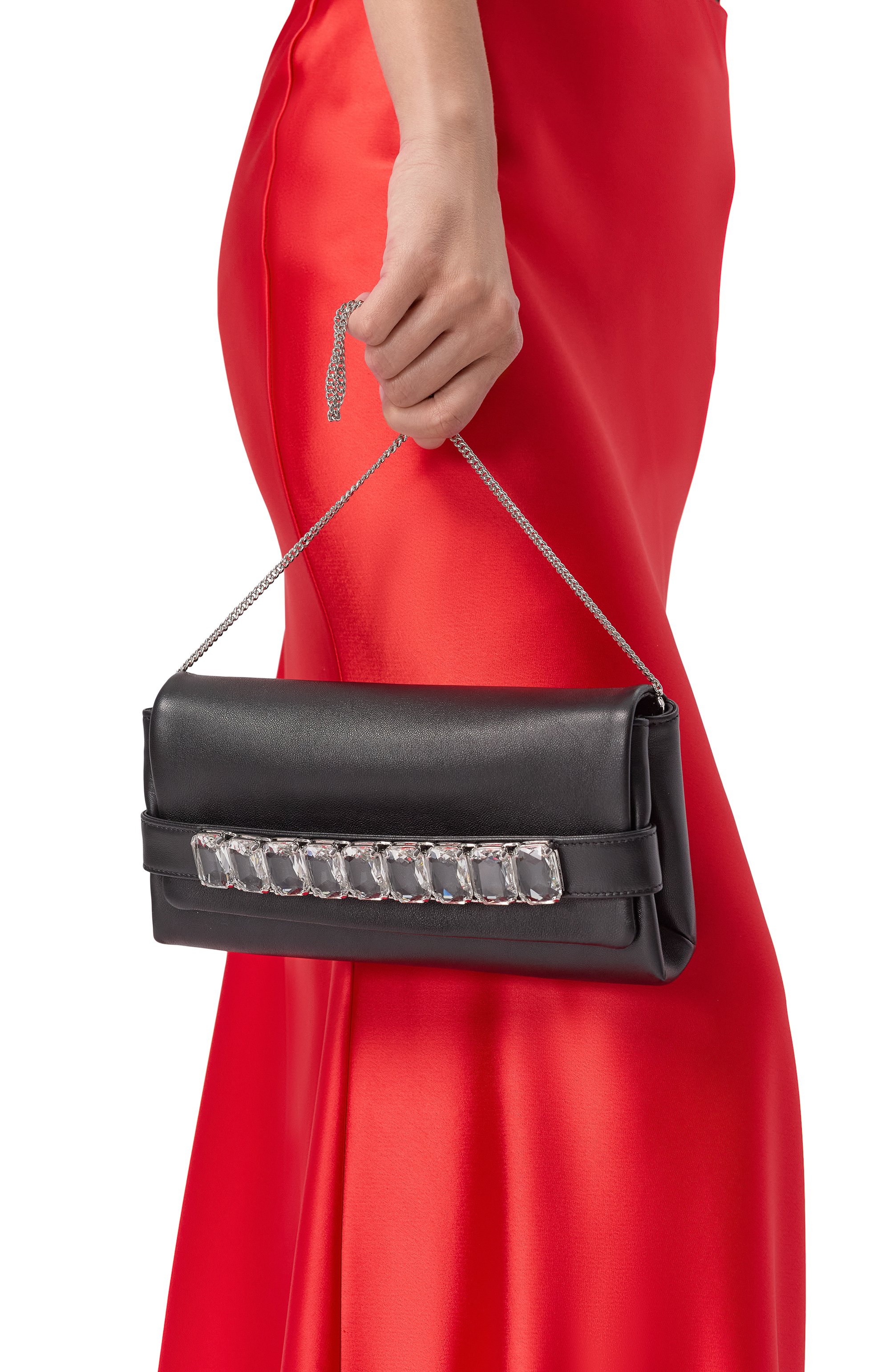 Клатч kya JIMMY CHOO черного цвета по цене 89950 руб., арт. KYARXU, фото 2 Клатч kya JIMMY CHOO, арт. KYARXU, фото 2