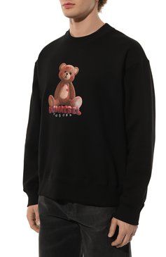 Мужской хлопковый свитшот DOMREBEL черного цвета, арт. SM00CHES/SWEATSHIRT | Фото 3 (Рукава: Длинные; Длина (для топов): Стандартные; Принт: С принтом; Мужское Кросс-КТ: свитшот-одежда; Материал сплава: Проставлено; Материал внешний: Хлопок; Стили: Спорт-шик; Драгоценные камни: Проставлен�о)