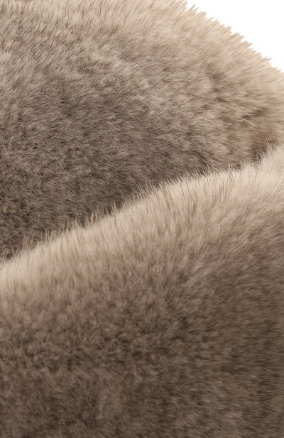 Меховая шапка-ушанка френки из норки FURLAND серого цвета по цене 109500 руб., арт. 0217500110309600000, фото 3 Меховая шапка-ушанка френки из норки FURLAND, арт. 0217500110309600000, фото 3