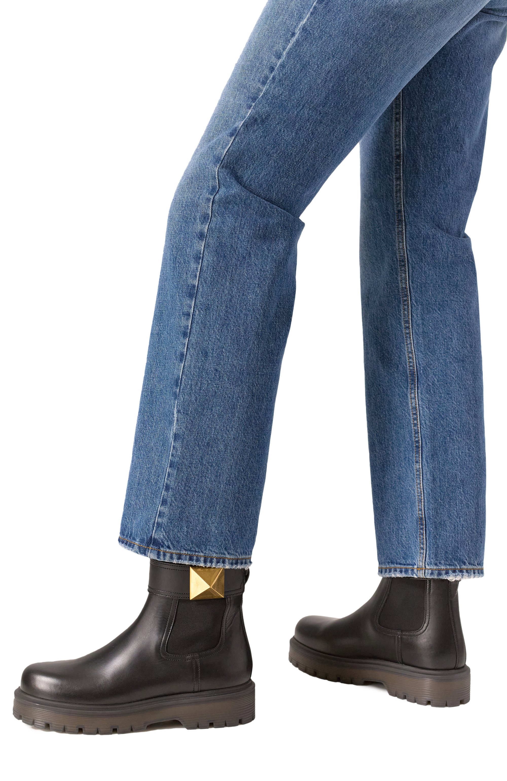 Кожаные челси one stud VALENTINO, арт. 3W2S0FY1KUM, фото 3