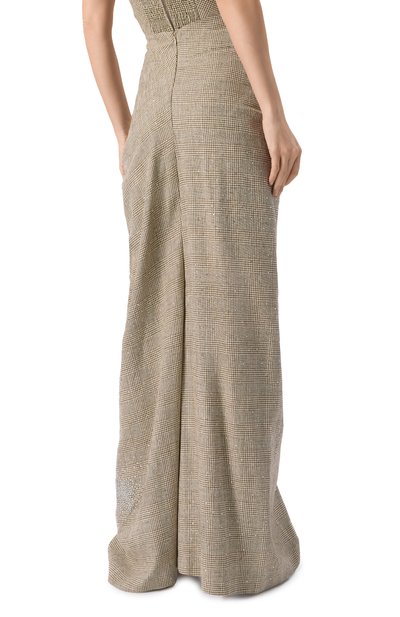 Брюки из вискозы и хлопка с отделкой стразами GIUSEPPE DI MORABITO, арт. 04SSPA117C 04427, фото 4