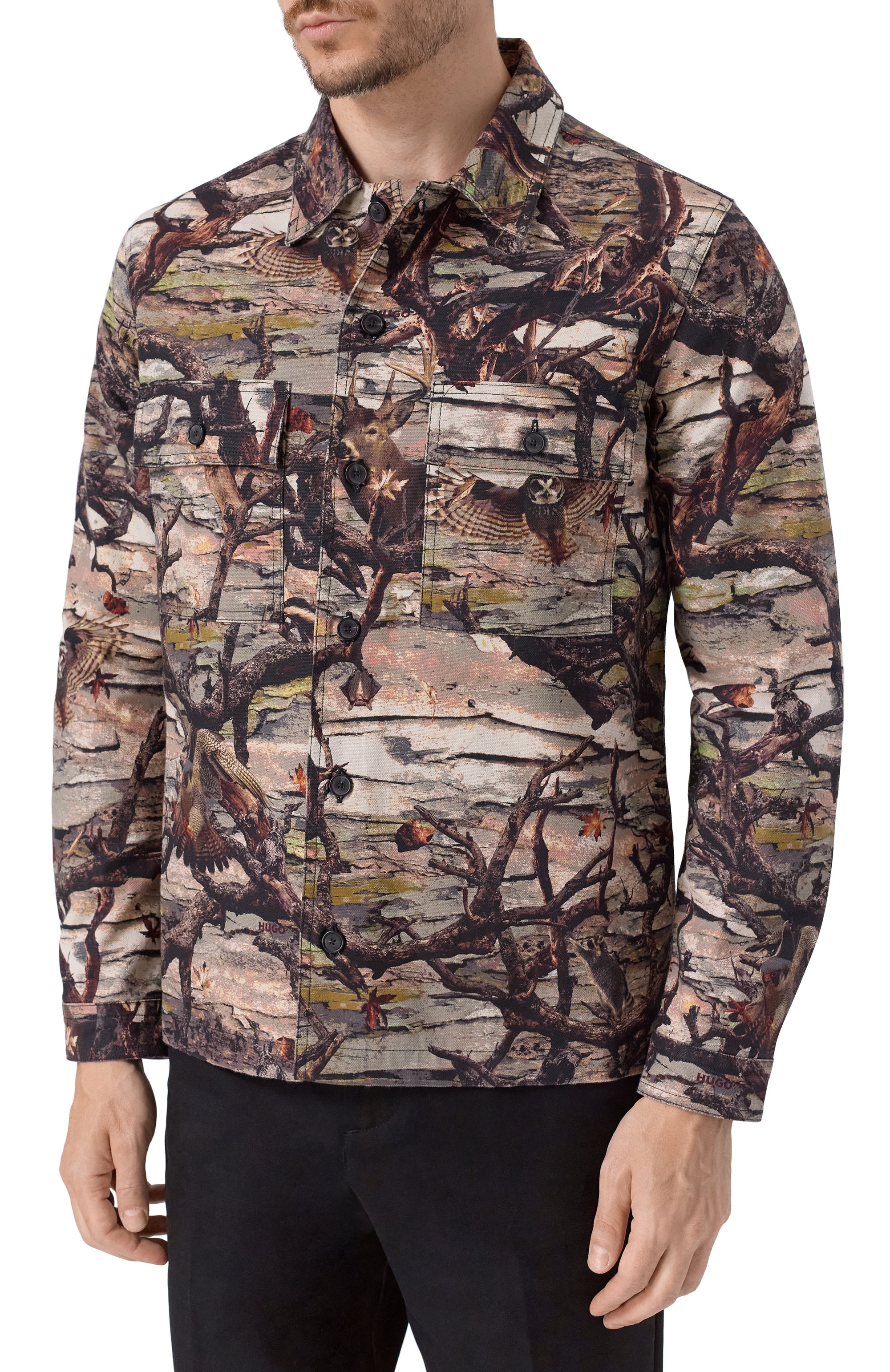 Хлопковая рубашка HUGO, арт. 50549747, фото 3