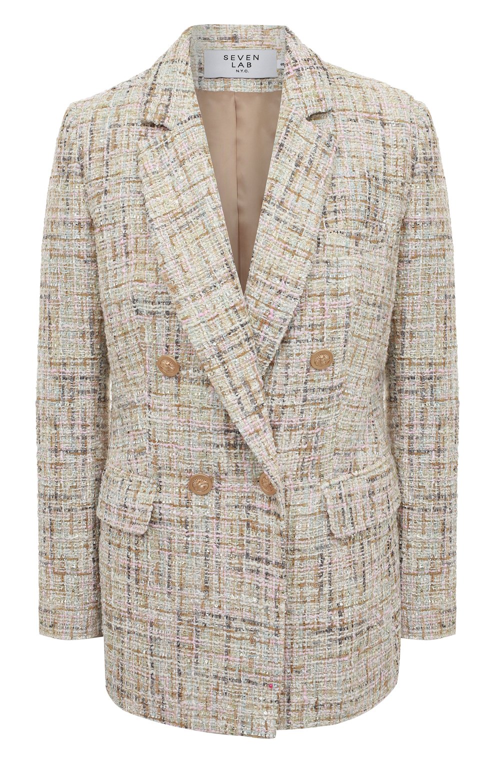 Двубортный жакет SEVEN LAB, арт. JK tw multi beige, фото 1