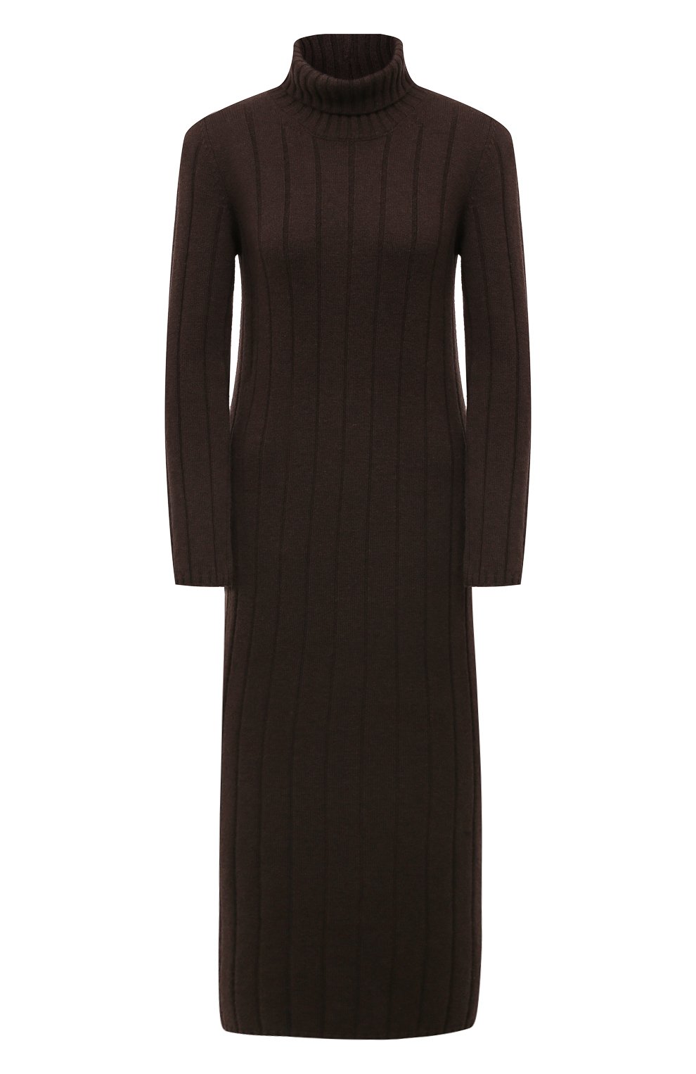 Платье из шерсти и кашемира CREM38 темно-коричневого цвета по цене 76200 руб., арт. CREM250 LATA, фото 1 Платье из шерсти и кашемира CREM38, арт. CREM250 LATA, фото 1