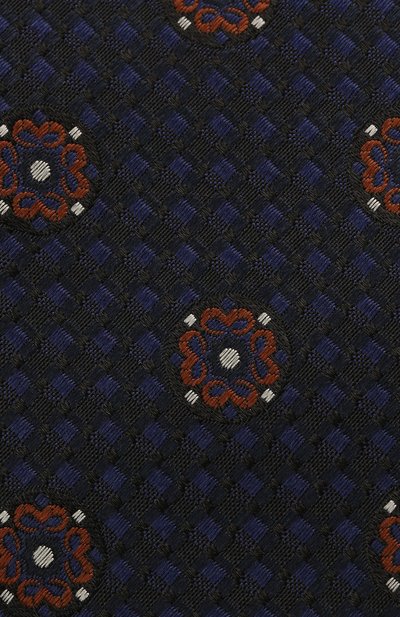 Шелковый галстук CANALI темно-синего цвета по цене 12700 руб., арт. 18/HJ03299, фото 3 Шелковый галстук CANALI, арт. 18/HJ03299, фото 3