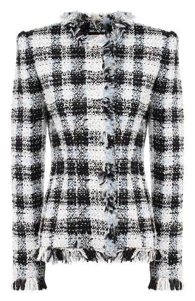 Женский твидовый жакет ALEXANDER MCQUEEN, арт. 586230/QEAAR