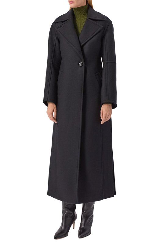 Пальто с отделкой из овчины Blumarine 2S099W_SET Чёрный  2S099W_SET Фото 6