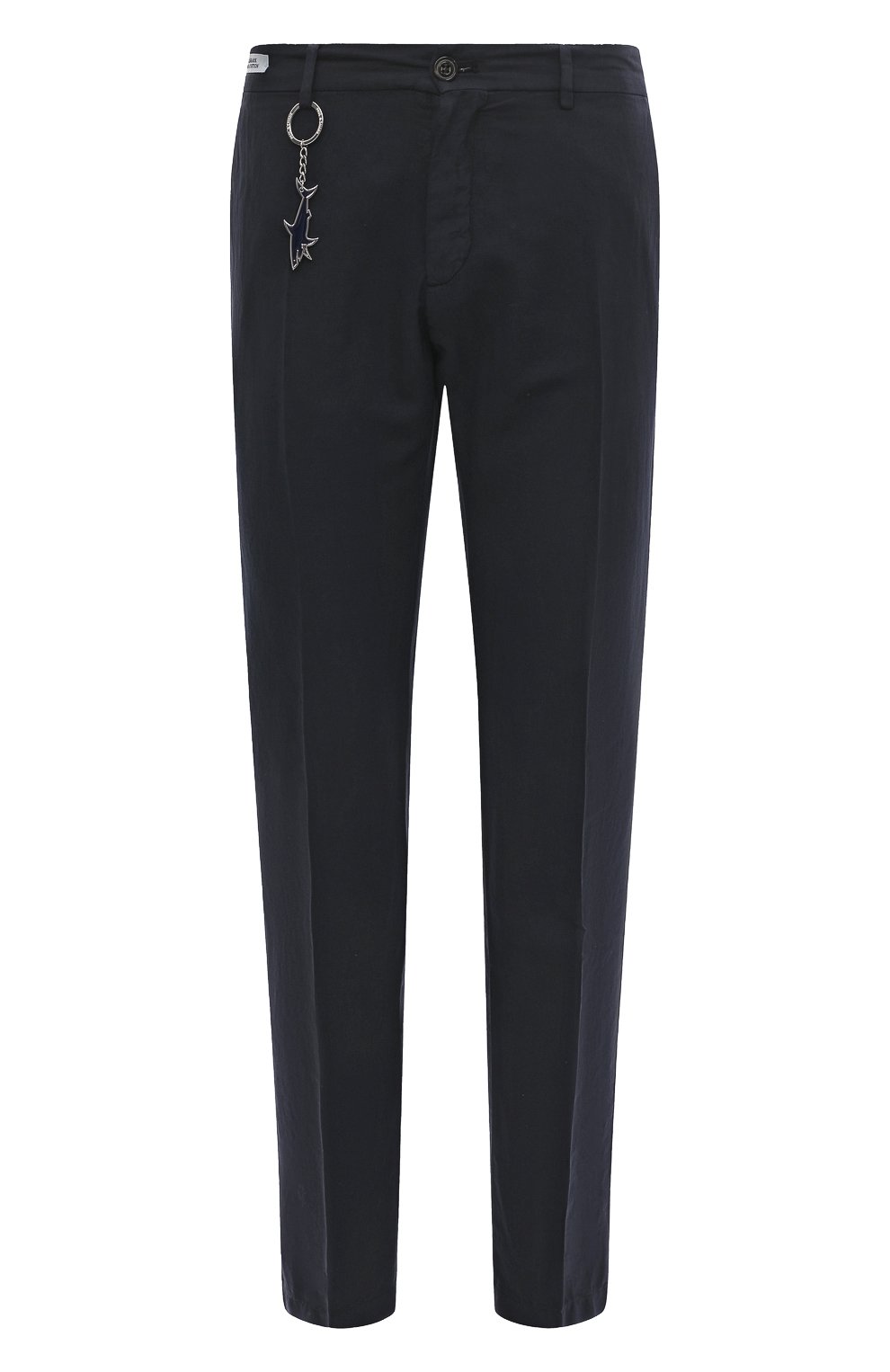 Брюки из хлопка и льна PAUL&SHARK темно-синего цвета по цене 35150 руб., арт. 23414033, фото 1 Брюки из хлопка и льна PAUL&SHARK, арт. 23414033, фото 1