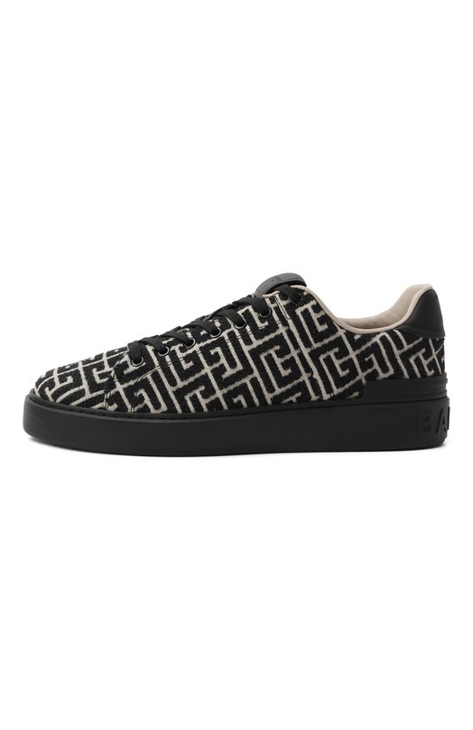Текстильные кеды B-Court Balmain FM1VI288/TJCM Чёрно-белый  FM1VI288/TJCM Фото 4