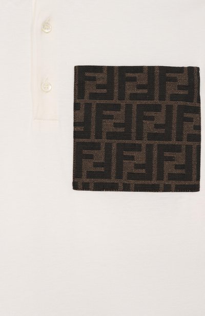 Хлопковое поло FENDI, арт. JMI475/7AJ, фото 3