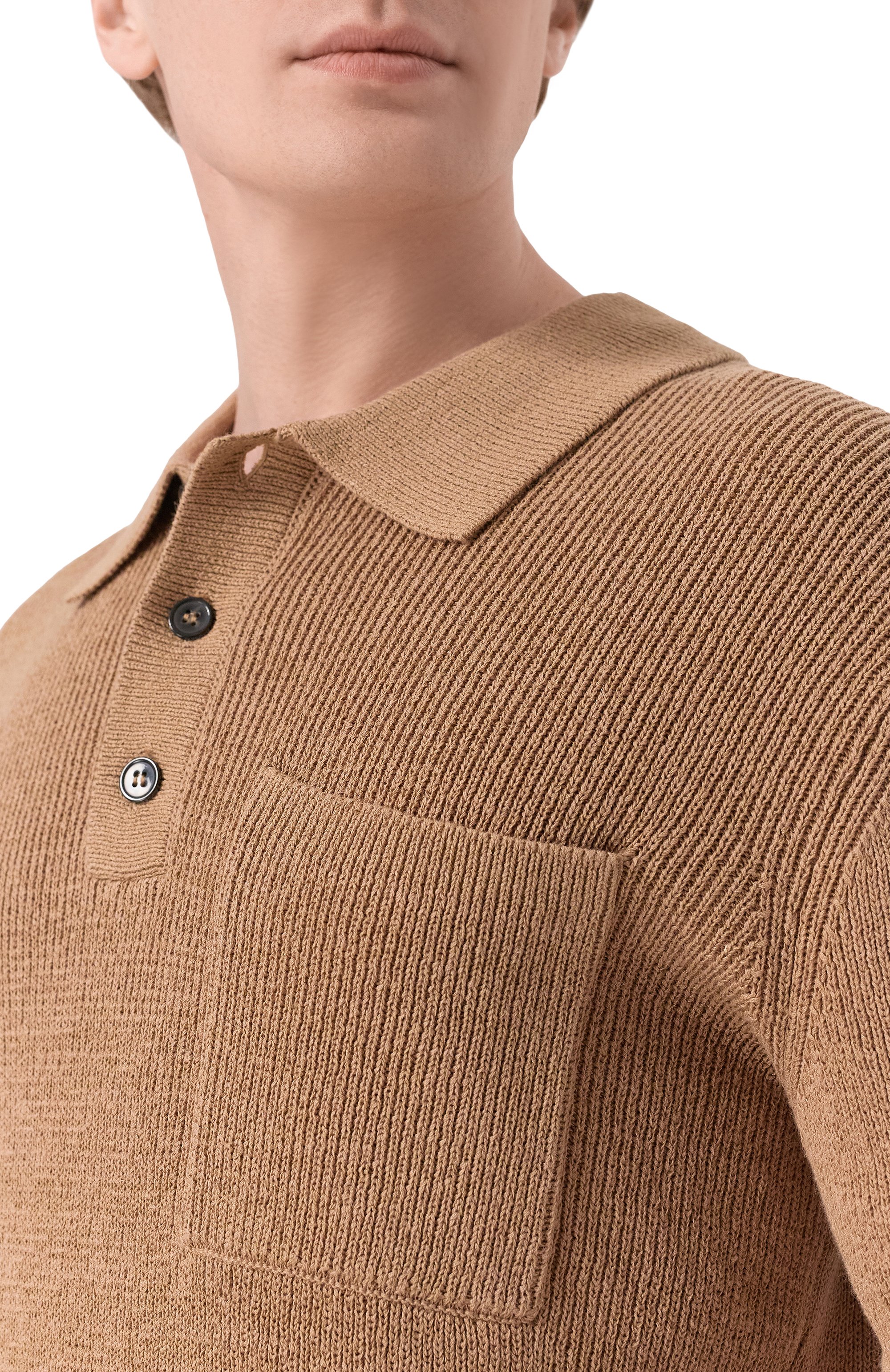 Поло изо льна и хлопка 12 STOREEZ, арт. 137210, фото 5