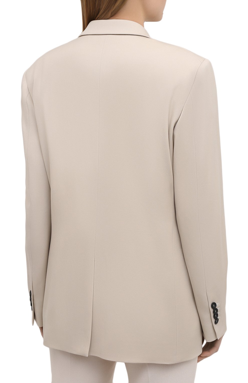 Шерстяной жакет STELLA MCCARTNEY светло-бежевого цвета по цене 176500 руб., арт. 601835/SR001, фото 4 Шерстяной жакет STELLA MCCARTNEY, арт. 601835/SR001, фото 4