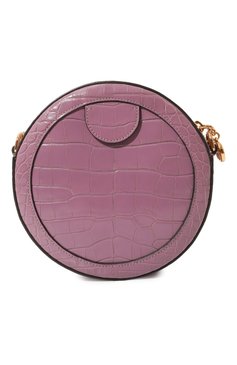 Женская сумка ophidia gg mini GUCCI сиреневого цвета, арт. 550618 EV40G | Фото 6 (Сумки-технические: Сумки через плечо; Материал: Экзотическая кожа, Натуральная кожа; Материал сплава: Проставлено; Размер: mini; Ремень/цепочка: На ремешке; Драгоценные камни: Проставлено)