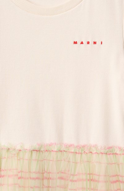 Хлопковое платье MARNI, арт. M01421/M00TT, фото 3