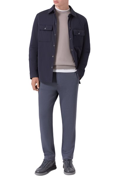 Комбинированные кроссовки milan BOGNER темно-серого цвета по цене 36600 руб., арт. 12540025, фото 2 Комбинированные кроссовки milan BOGNER, арт. 12540025, фото 2