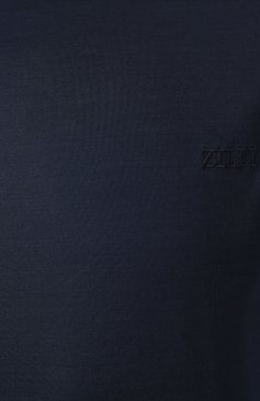 Мужская хлопковая футболка ZILLI темно-син�его цвета, арт. TSR02HM0110VZL000 | Фото 6 (Материал сплава: Проставлено; Длина (для топов): Стандартные; Драгоценные камни: Проставлено; Рукава: Короткие; Принт: Без принта; Стили: Кэжуэл; Материал внешний: Хлопок; Кросс-КТ: Джерси; Мужское Кросс-КТ: Футболка-одежда)