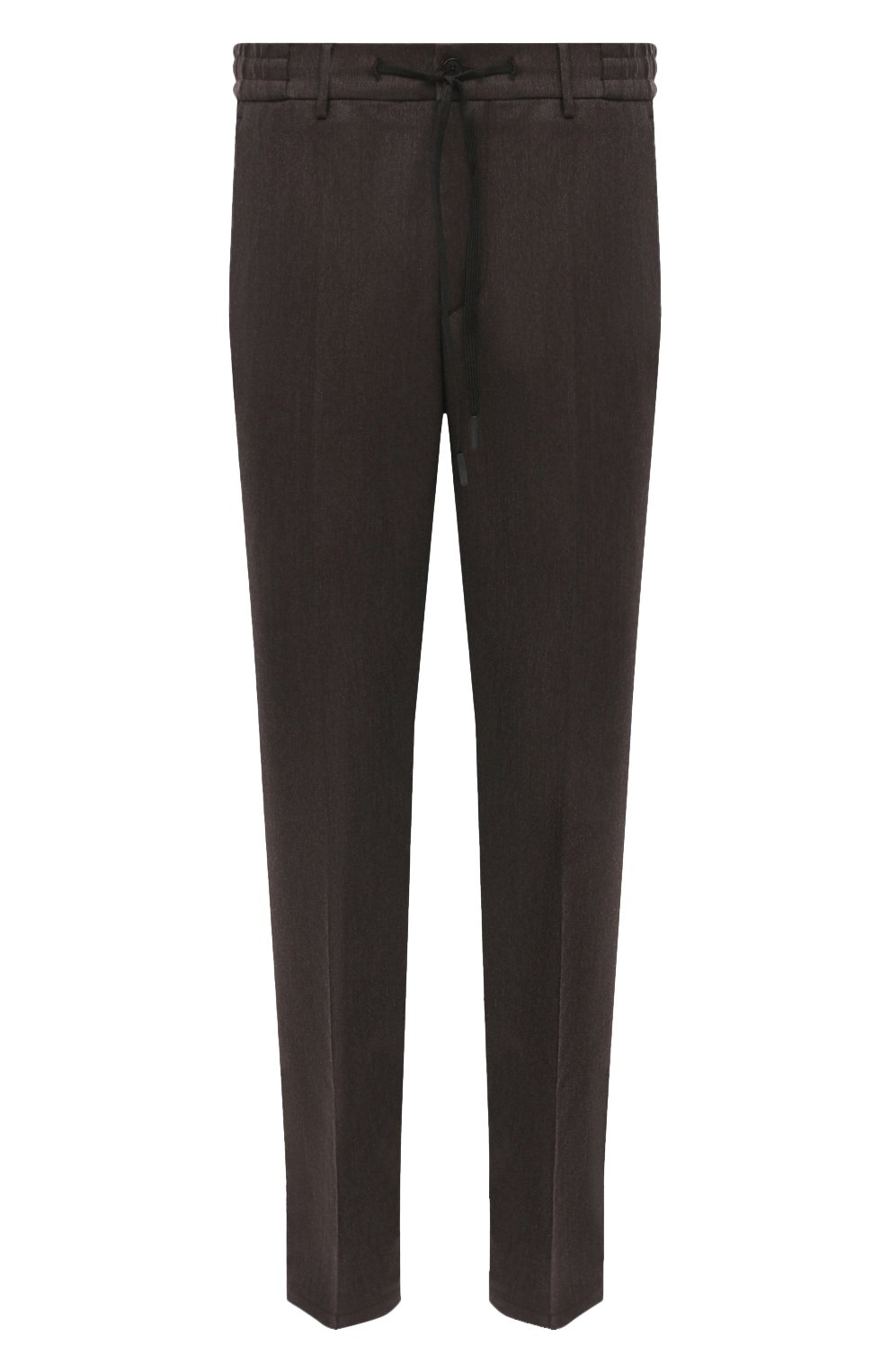 Шерстяные брюки ANDREA CAMPAGNA темно-коричневого цвета по цене 52250 руб., арт. SPIAGGIA/FA1648, фото 1 Шерстяные брюки ANDREA CAMPAGNA, арт. SPIAGGIA/FA1648, фото 1