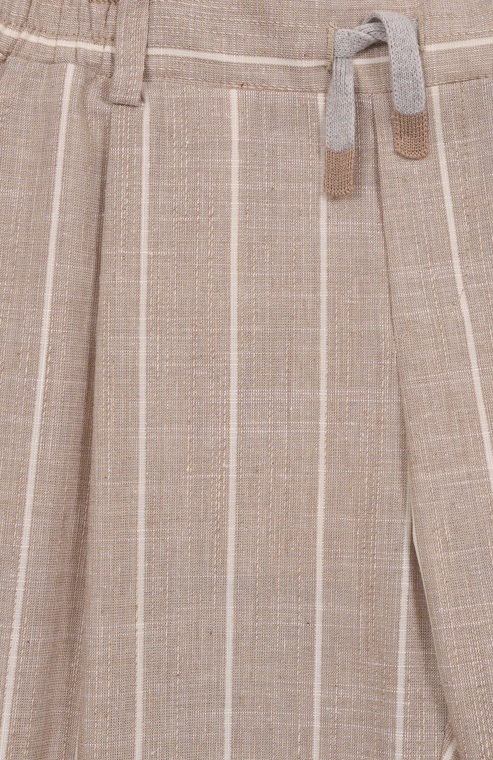 Брюки из шерсти и хлопка ELEVENTY бежевого цвета по цене 20950 руб., арт. EW6P30/I0267/4-8, фото 3 Брюки из шерсти и хлопка ELEVENTY, арт. EW6P30/I0267/4-8, фото 3