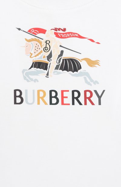 Хлопковая футболка BURBERRY, арт. 8121196, фото 3