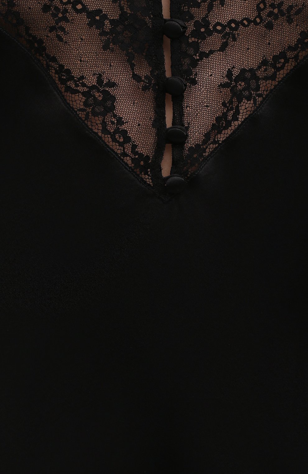 Шелковый топ SAINT LAURENT черного цвета по цене 115500 руб., арт. 648880/Y070N, фото 5 Шелковый топ SAINT LAURENT, арт. 648880/Y070N, фото 5