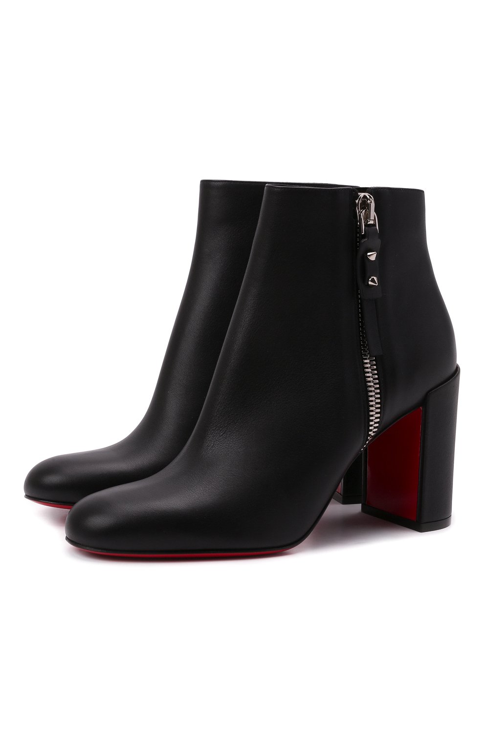 Кожаные ботильоны ziptotal 85 CHRISTIAN LOUBOUTIN, арт. 3210274/ZIPT0TAL 85, фото 1