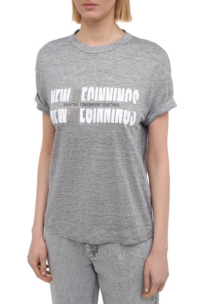 Футболка из льна и шелка BRUNELLO CUCINELLI, арт. MH985BS220, фото 3