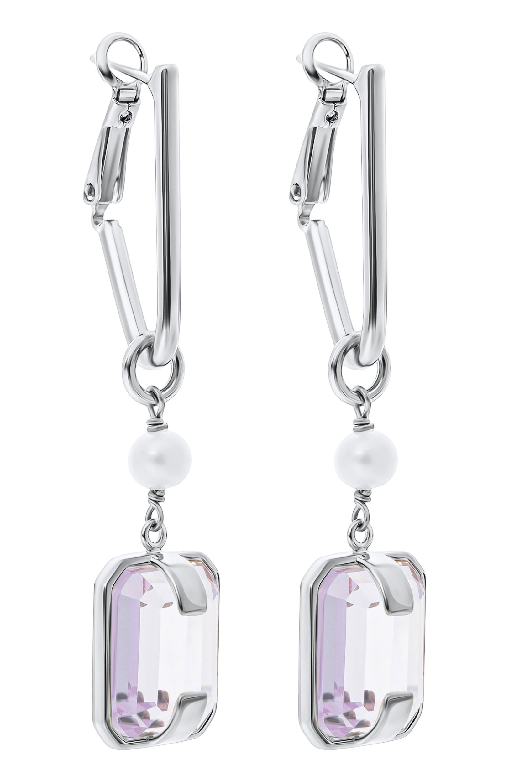 Серьги CRYSTALLINE JEWELLERY сиреневого цвета по цене 16060 руб., арт. 302WL, фото 3 Серьги CRYSTALLINE JEWELLERY, арт. 302WL, фото 3