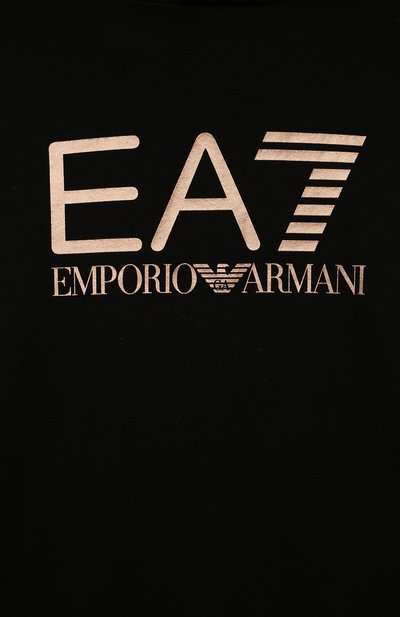 Хлопковое худи EA7 черного цвета по цене 6610 руб., арт. 8NFM01/FJTXZ, фото 3 Хлопковое худи EA7, арт. 8NFM01/FJTXZ, фото 3