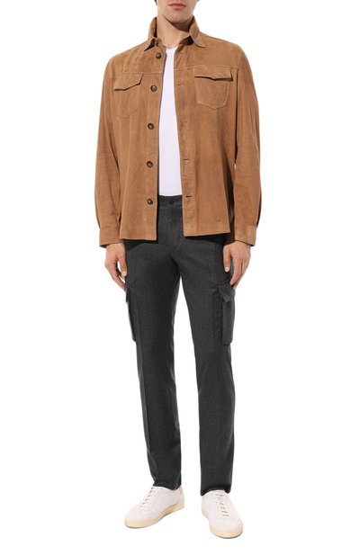 Шерстяные брюки-карго CORNELIANI, арт. 924L02-3818111, фото 2