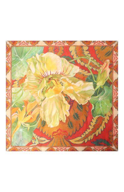 Шелковый платок настурция GOURJI, арт. 91144637/2181172, фото 4