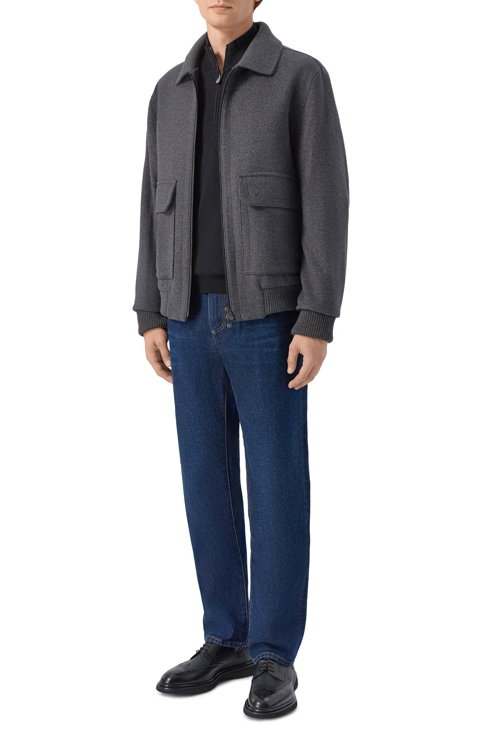 Шерстяной джемпер CORNELIANI черного цвета по цене 74450 руб., арт. 28M50A/2A25113, фото 2 Шерстяной джемпер CORNELIANI, арт. 28M50A/2A25113, фото 2
