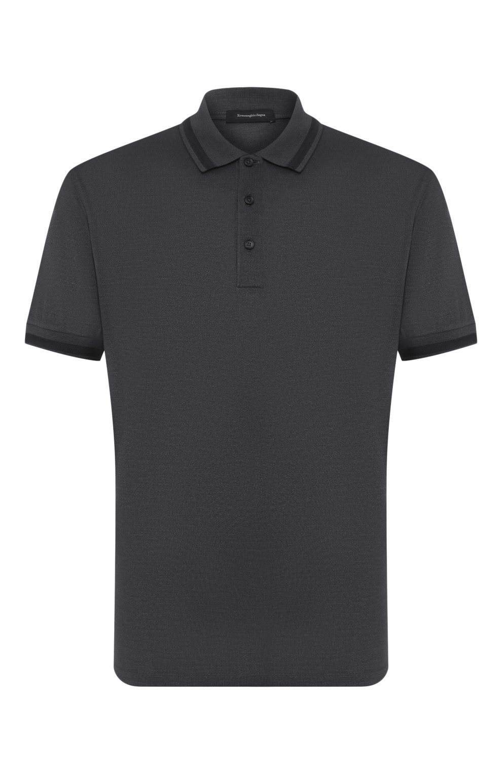 Поло из смеси хлопка и шелка ZEGNA, арт. UU541/746, фото 1