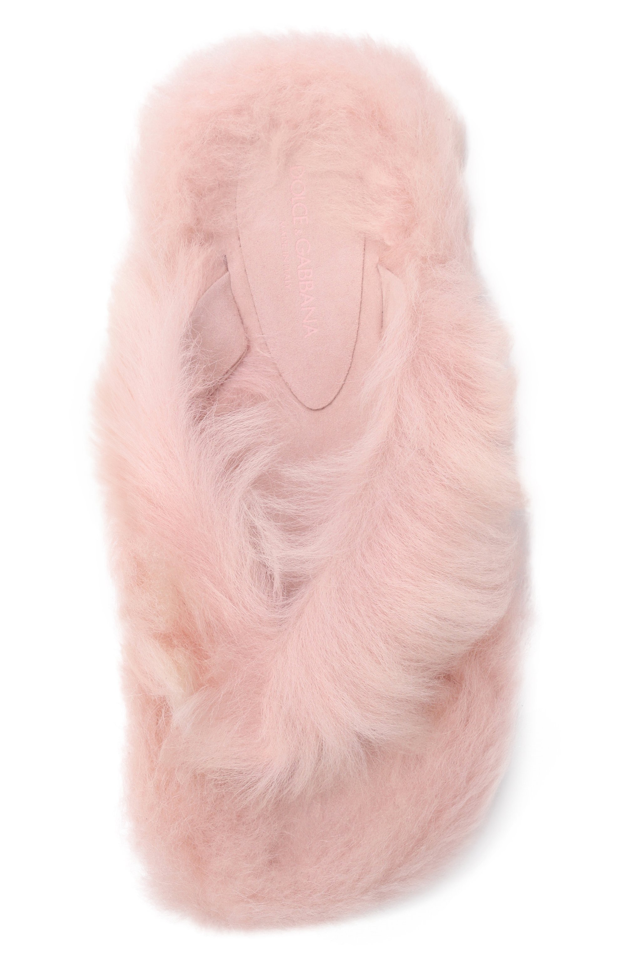 Шлепанцы из овчины DOLCE & GABBANA, арт. CQ0714/A9Y88, фото 6