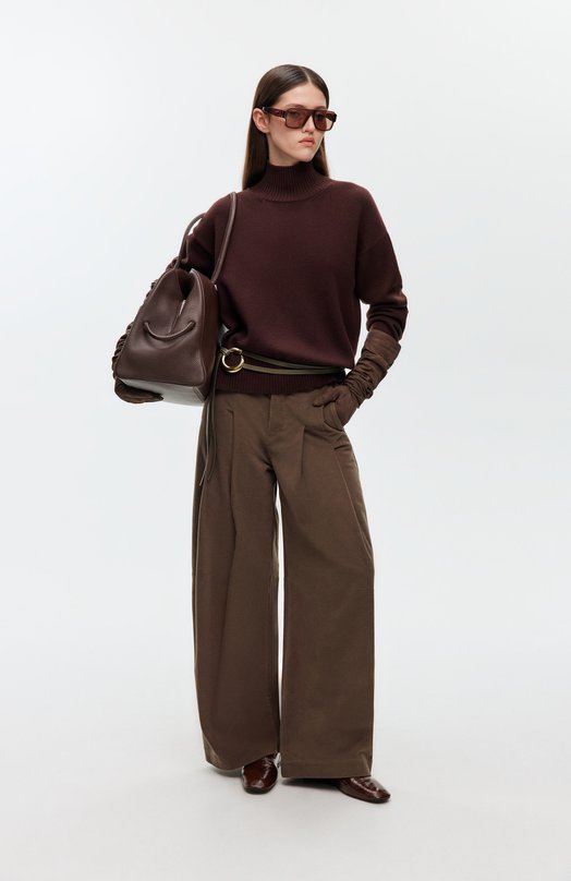 Хлопковые брюки Brunello Cucinelli MB152P9022 Коричневый  MB152P9022 Фото 6