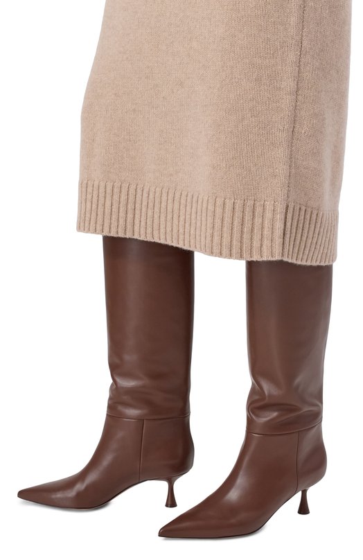 Кожаные сапоги Joyce 55 Gianvito Rossi G80183.55LAC.VGIBR0W Коричневый  G80183.55LAC.VGIBR0W Фото 2