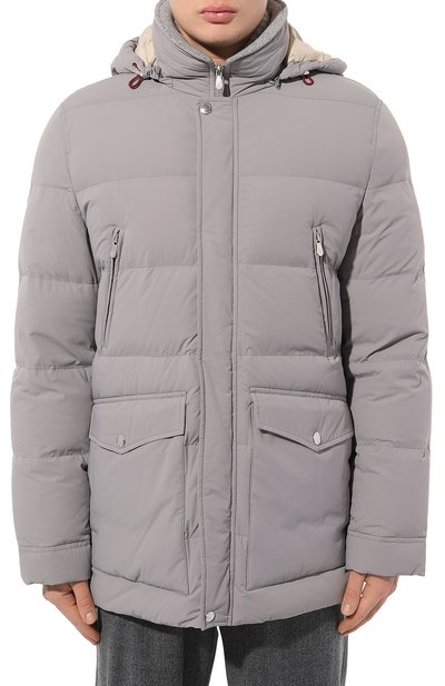 Пуховик BRUNELLO CUCINELLI серого цвета по цене 498500 руб., арт. MM4031823, фото 3 Пуховик BRUNELLO CUCINELLI, арт. MM4031823, фото 3