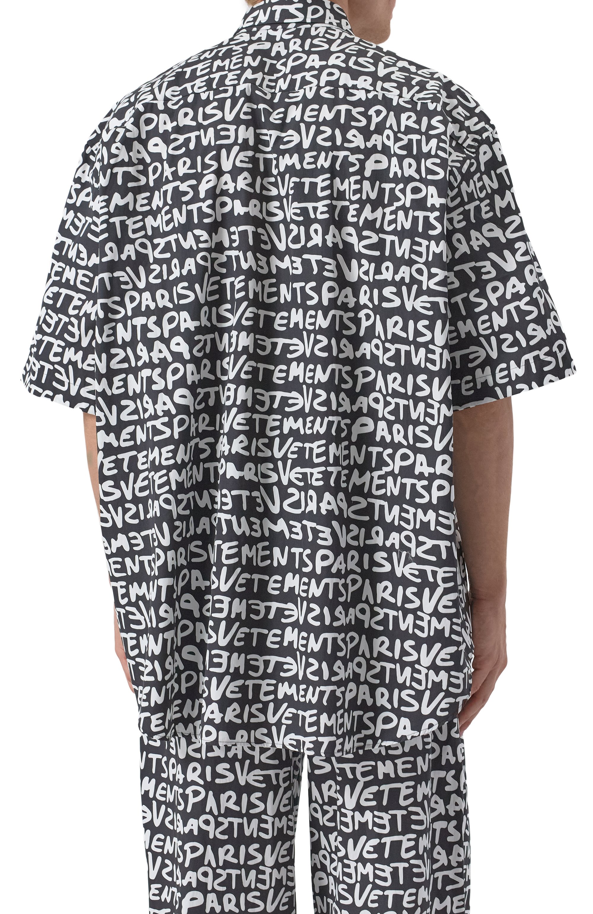 Хлопковая рубашка VETEMENTS, арт. UE64SH800BW, фото 4