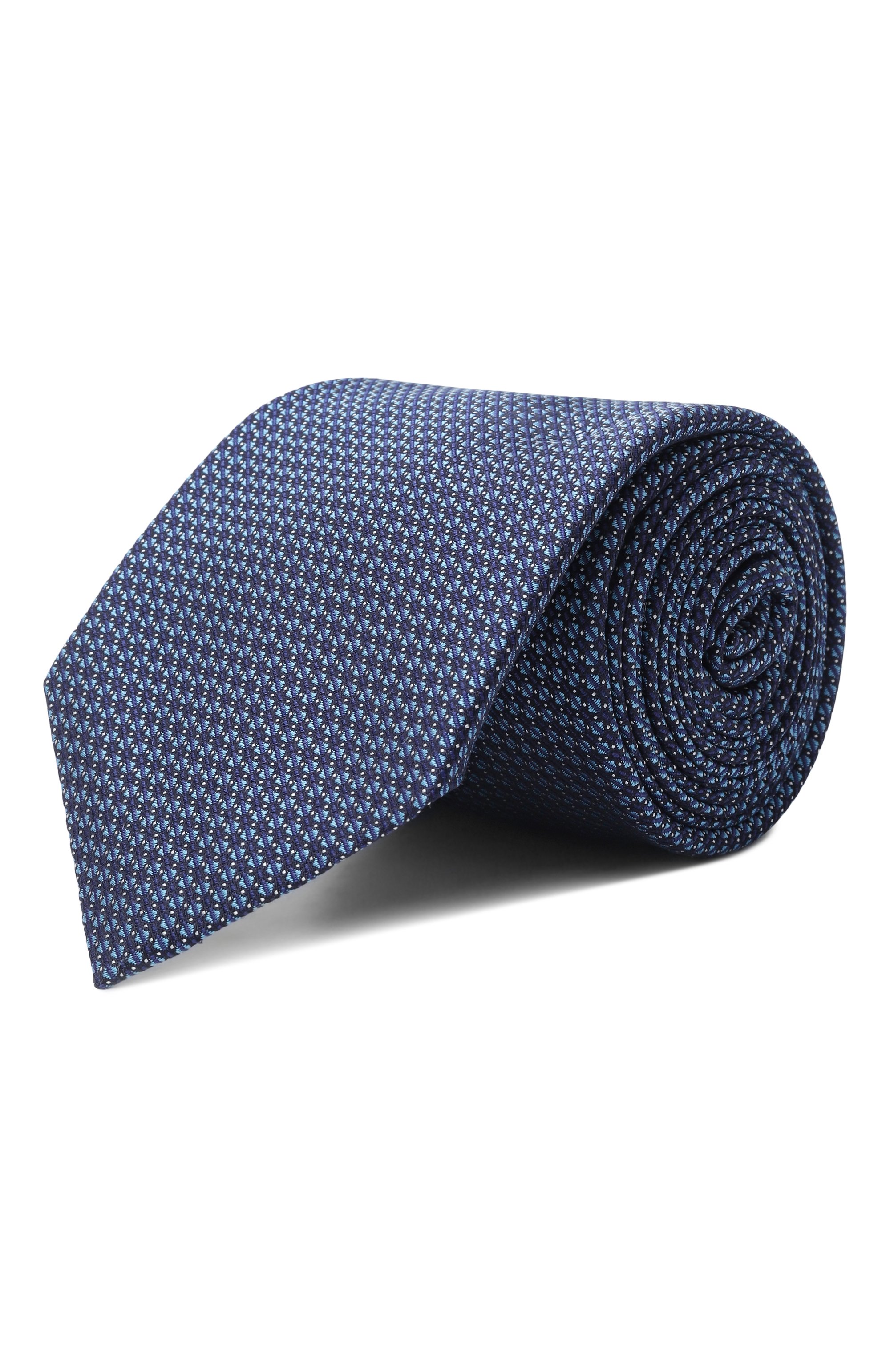 Шелковый галстук CANALI синего цвета по цене 33900 руб., арт. 82/HJ04333, фото 1 Шелковый галстук CANALI, арт. 82/HJ04333, фото 1