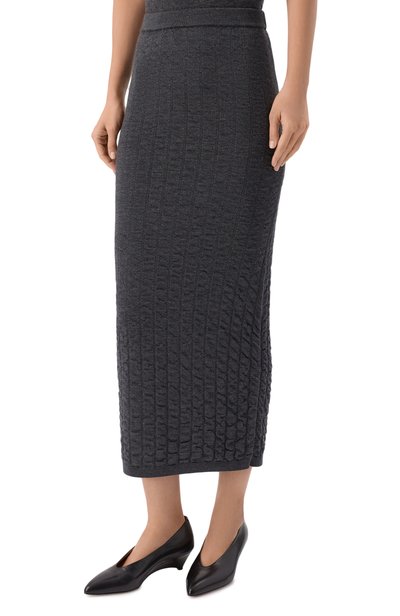 Шерстяная юбка YUZEFI, арт. SHADI-STRAIGHT MIDI SKIRT, фото 3