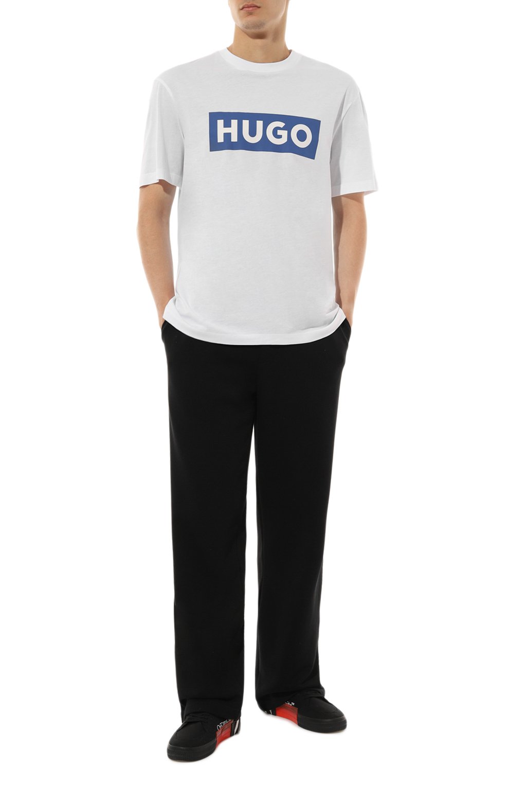 Хлопковая футболка HUGO BLUE, арт. 50522376, фото 2
