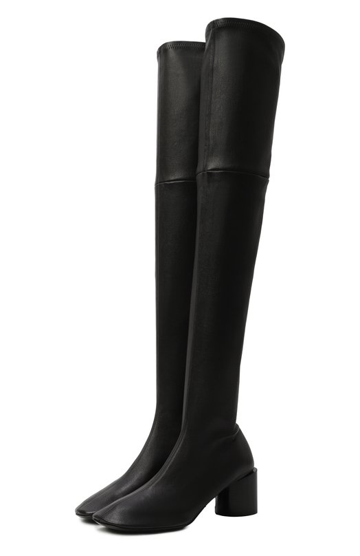 Кожаные ботфорты Jil Sander J16WW0065/P1758 Чёрный J16WW0065/P1758