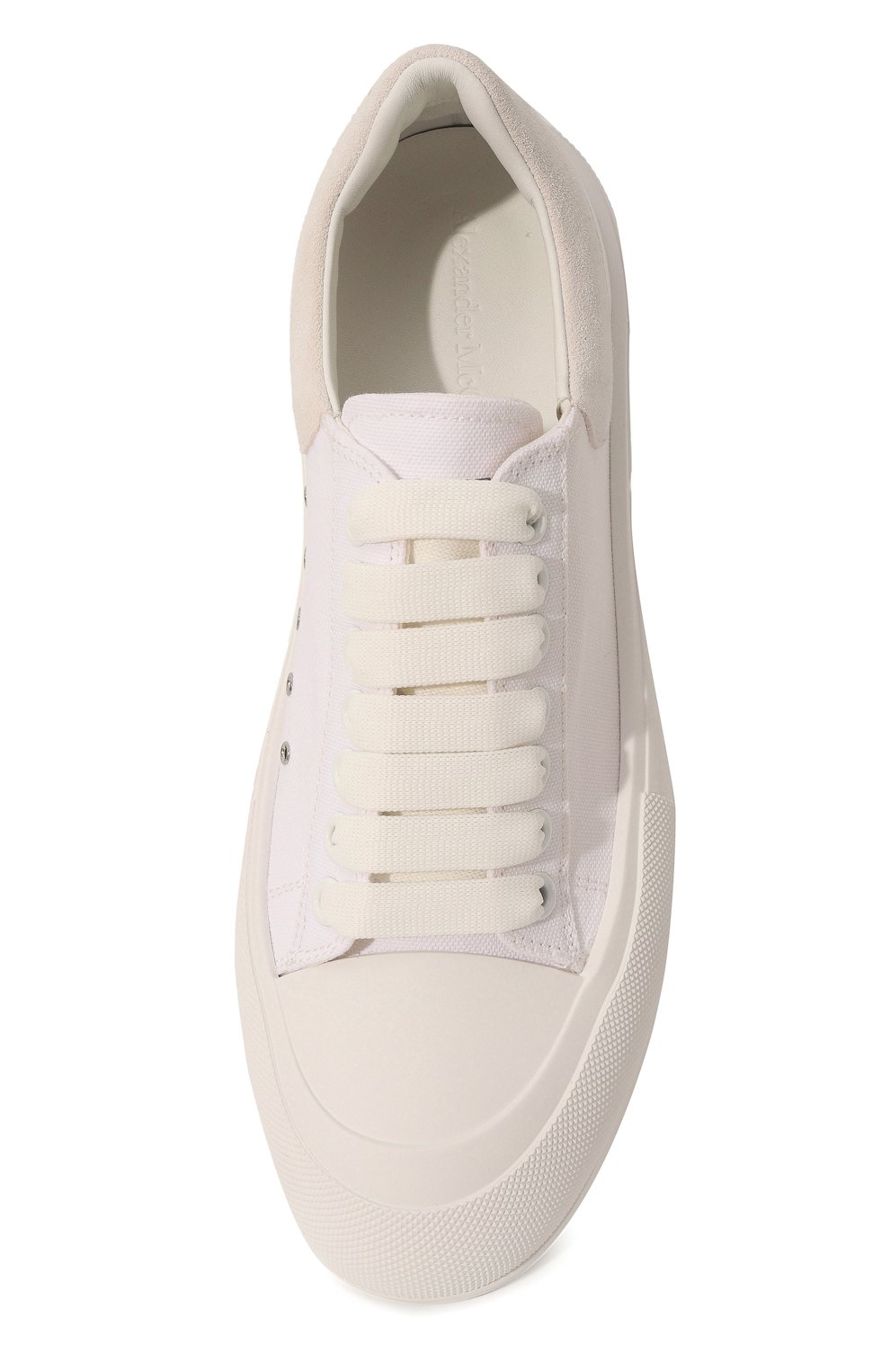 Текстильные кеды deck plimsoll ALEXANDER MCQUEEN, арт. 654594 W4MV7, фото 6