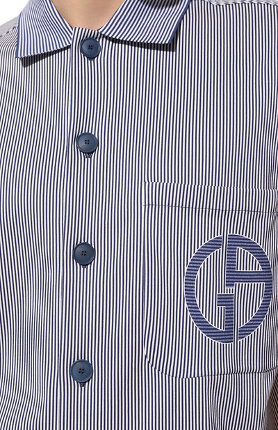 Хлопковая рубашка GIORGIO ARMANI, арт. 6RSC50/SJBPZ, фото 5