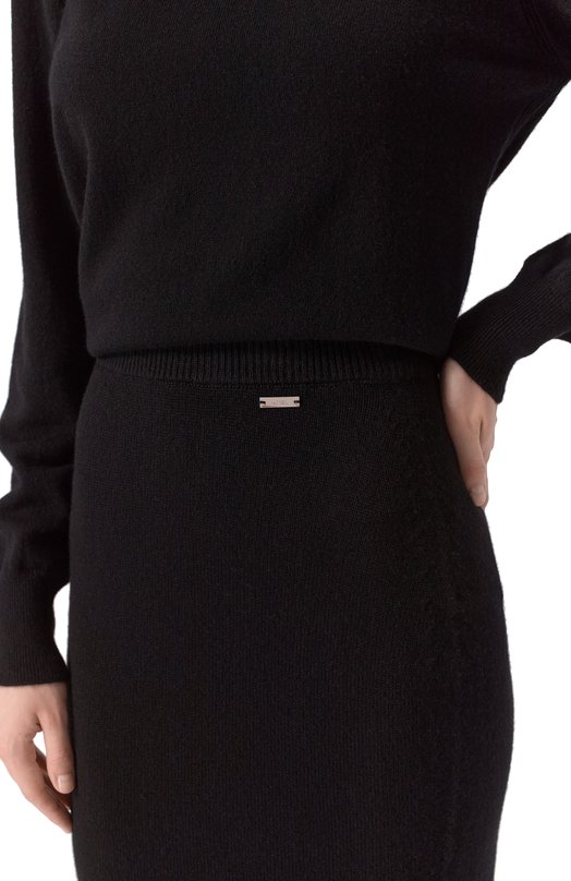 Кашемировая юбка Kiton D5474873337 Чёрный  D5474873337 Фото 5