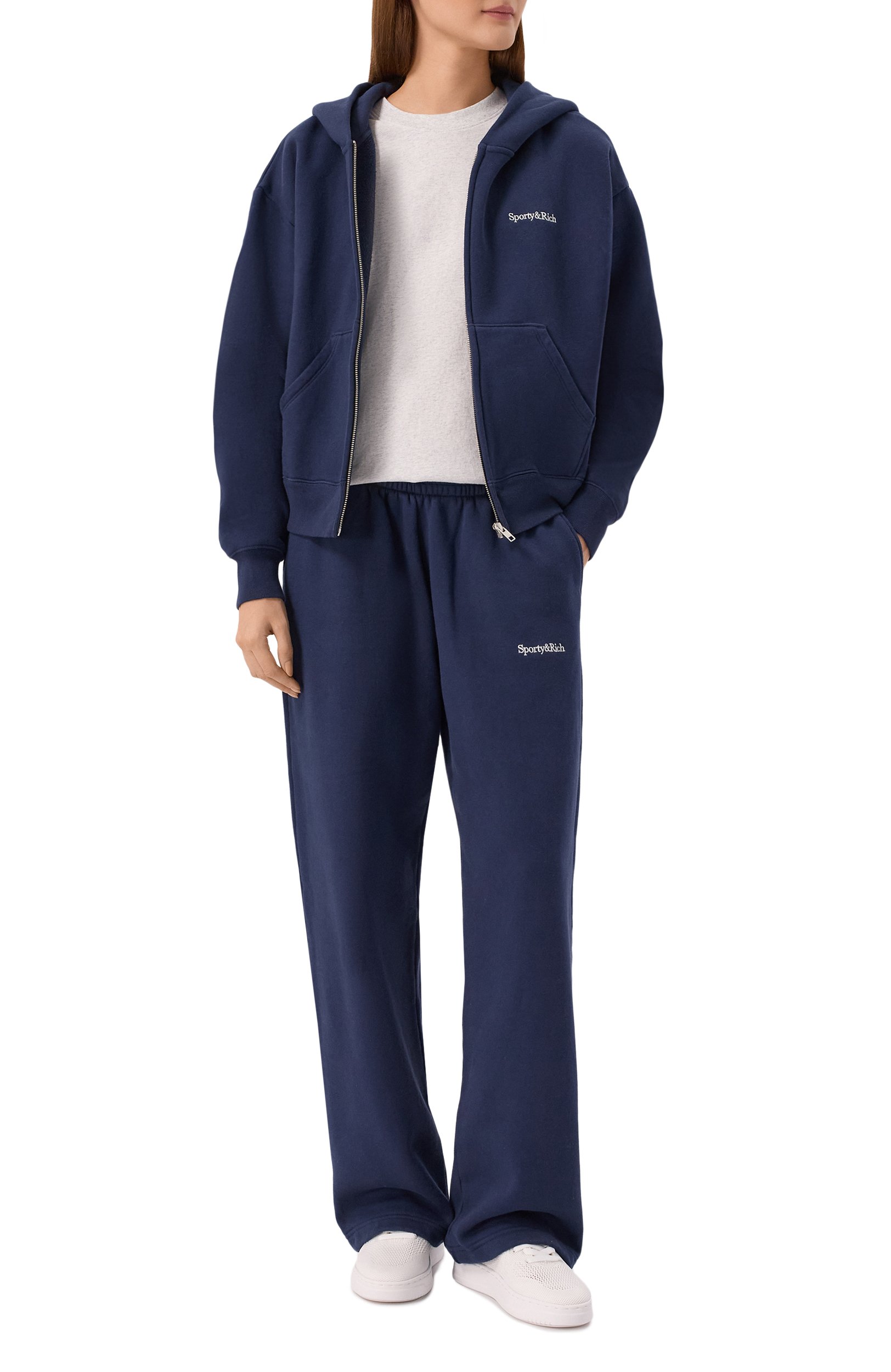 Хлопковая толстовка SPORTY AND RICH, арт. ST10284300BL106, фото 2