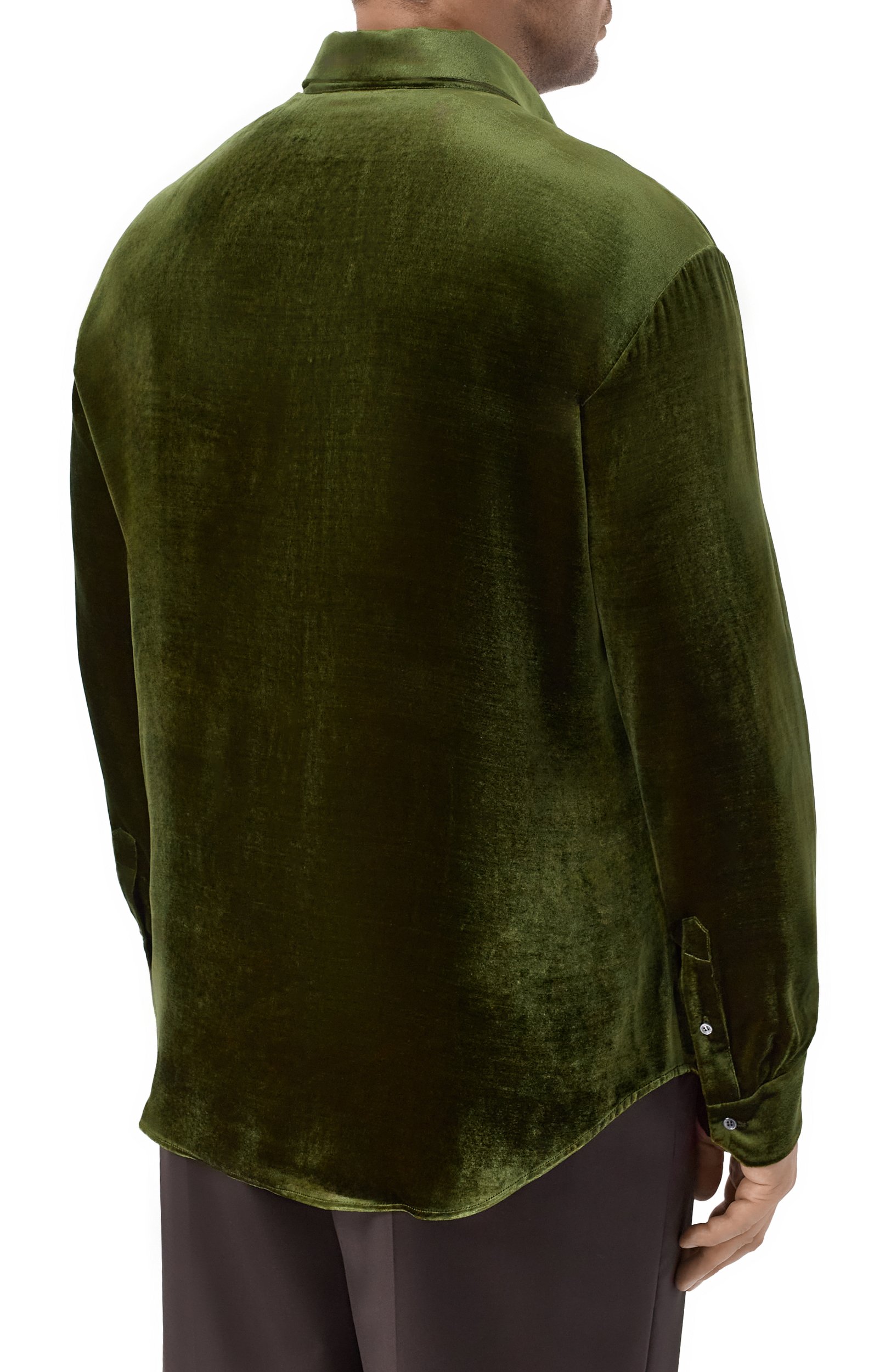 Рубашка из вискозы и шелка GIORGIO ARMANI, арт. GM004493/TE23533, фото 4